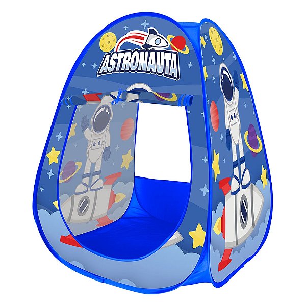 Barraca Infantil Dobravel Toca Tenda Cabana Astronauta DM Toys DMT6773