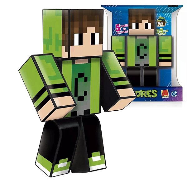 Boneco Cadres 35 cm Grande Youtuber Gamer Skin Streamer 3.03.1325
