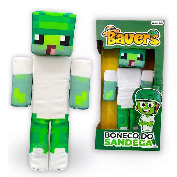 Boneco de Pelucia Bauers Sandega Articulado 32cm Youtuber PRD00044