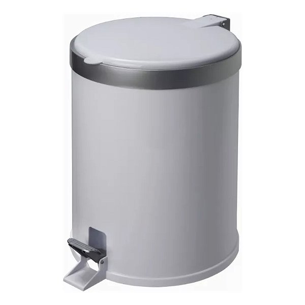Lixeira Banheiro Cozinha Escritório 5 Litros c/ Pedal Viel 3552 Branca