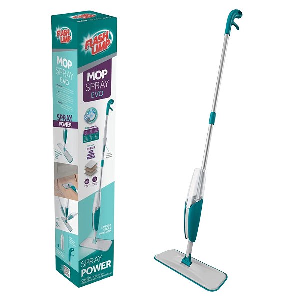 Mop Spray Evo Limpeza Rápida com Microfibra e Escovinha MOP7801