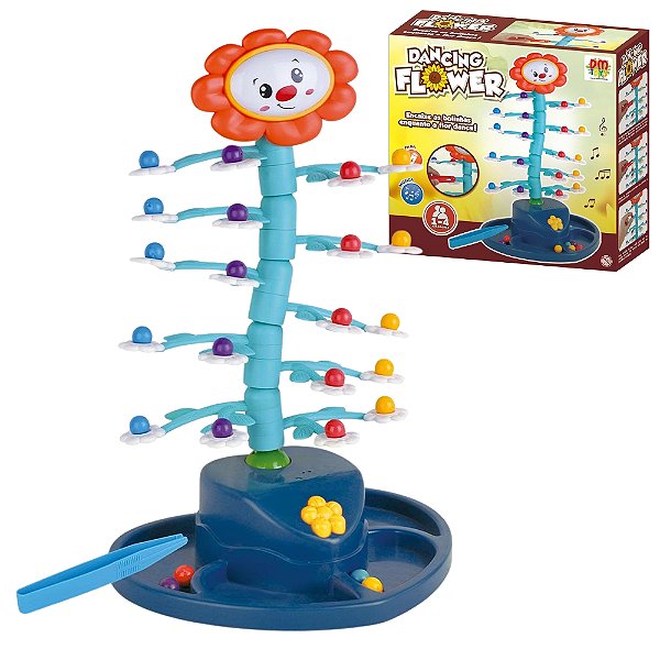 Dancing Flower Jogo de Equilíbrio Brinquedo Infantil DM Toys DMT7166