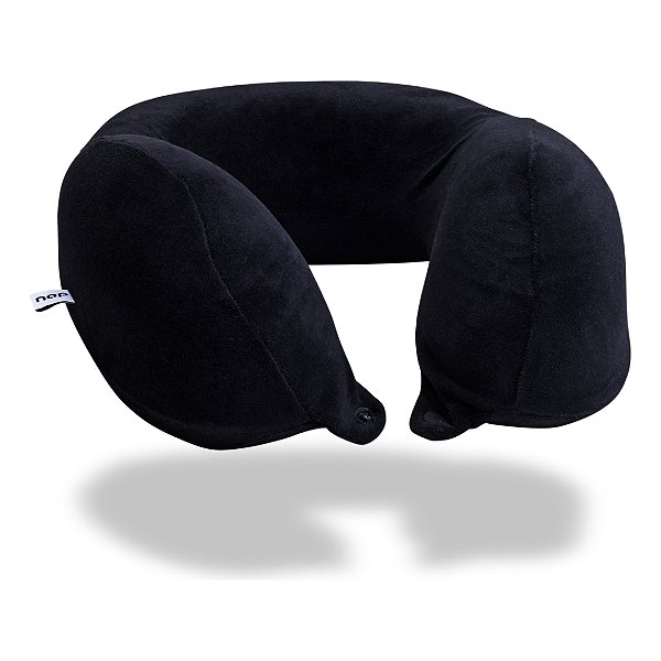 Travesseiro de Viagem Anatomico para Pescoço Plush Nap MPII2A40 Preto