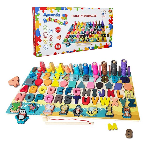 Aprenda Brincando Brinquedo Didático Aprender Educativo DMT6774
