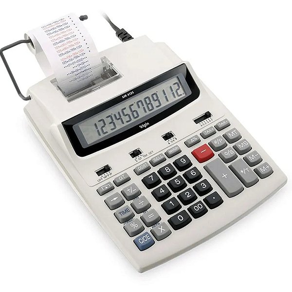 Calculadora Eletronica de Mesa 12 Dígitos com Bobina Elgin MR-6125