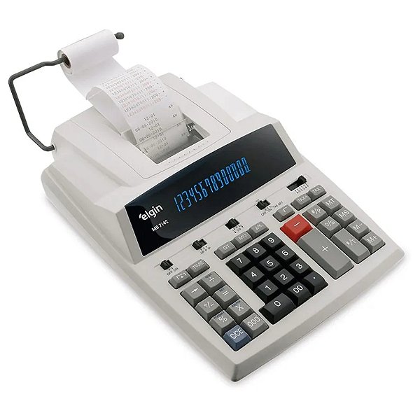 Calculadora Eletronica de Mesa 14 Dígitos com Bobina Elgin MB-7142