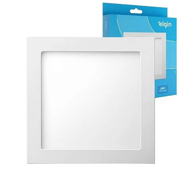 Luminária Led de Embutir 24w Quadrada Plafon Painel 6500k Elgin