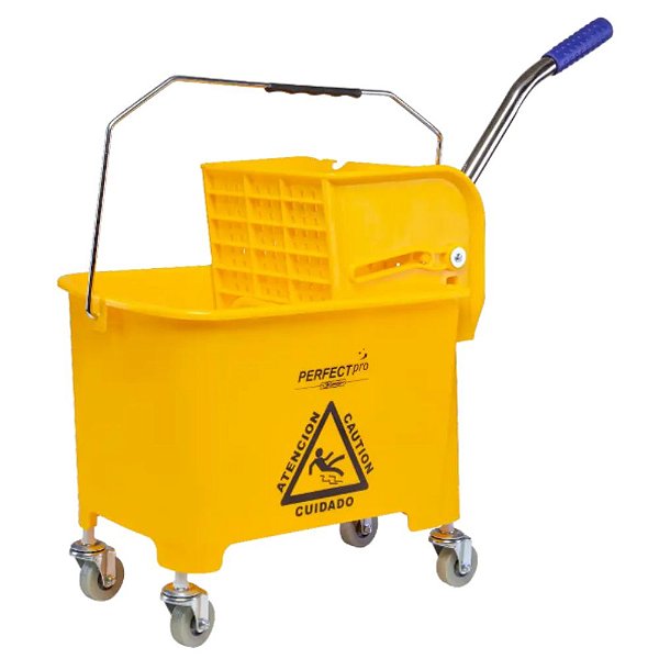 Balde Espremedor 20 Litros Carrinho para Limpeza com Rodinha 973352