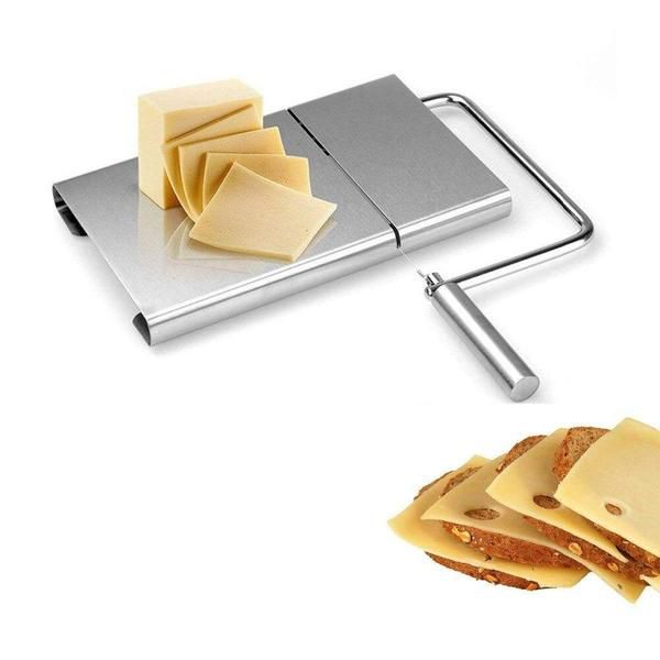 Fatiador de Queijo Inox Manual Cortador com Fio  Ke Home