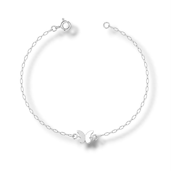 Pulseira de Prata Borboleta Origami