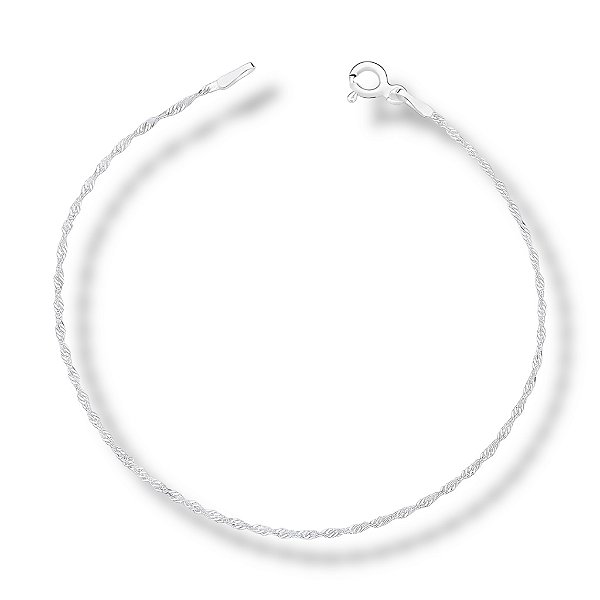 Pulseira de Prata Singapura