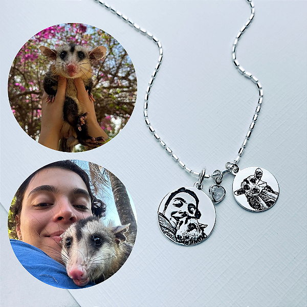 Pingente de Prata Personalizado com Foto Eternize Pet (Ler Descrição)