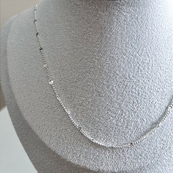 Corrente de Prata Grumet Sun 45 cm