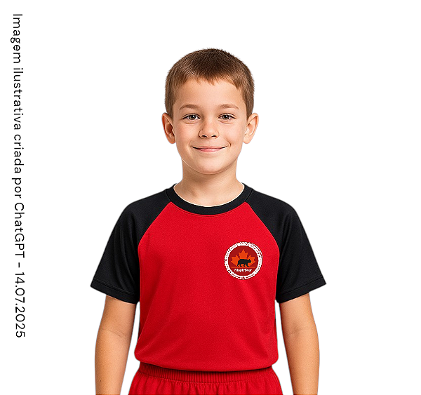 Maple Bear Fundamental II - Camiseta Vermelha Unissex Manga Curta - Ref. 145/238