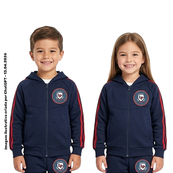 Little People School - Blusa de Moletom Unissex Com Ziper - Ref. 257/258/259