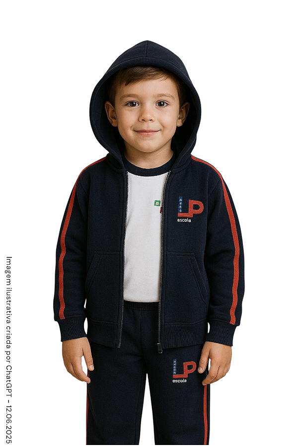 Little People School - Blusa de Moletom Com Ziper - Ref. 257/258/259