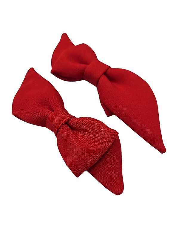 Par Vermelho Gravatinha Com Pontas - Ref. 503