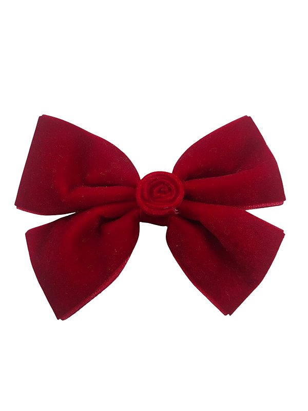 Laço Veludo Vermelho - Ref. 503
