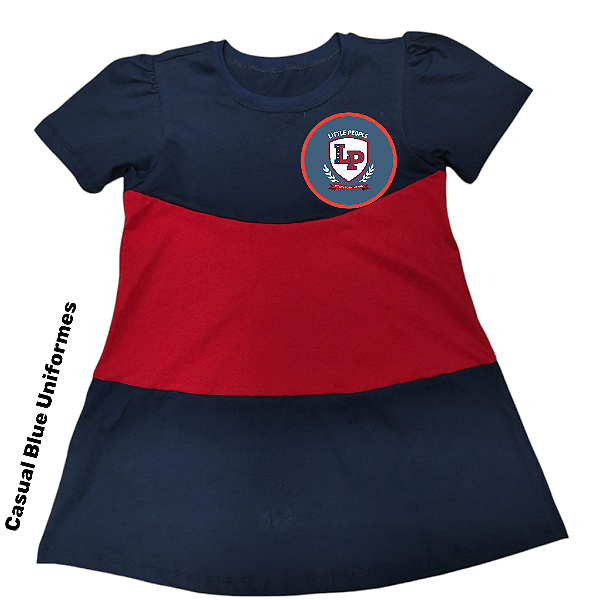 Little People School - Vestido Bicolor + Shorts - Ref. 153