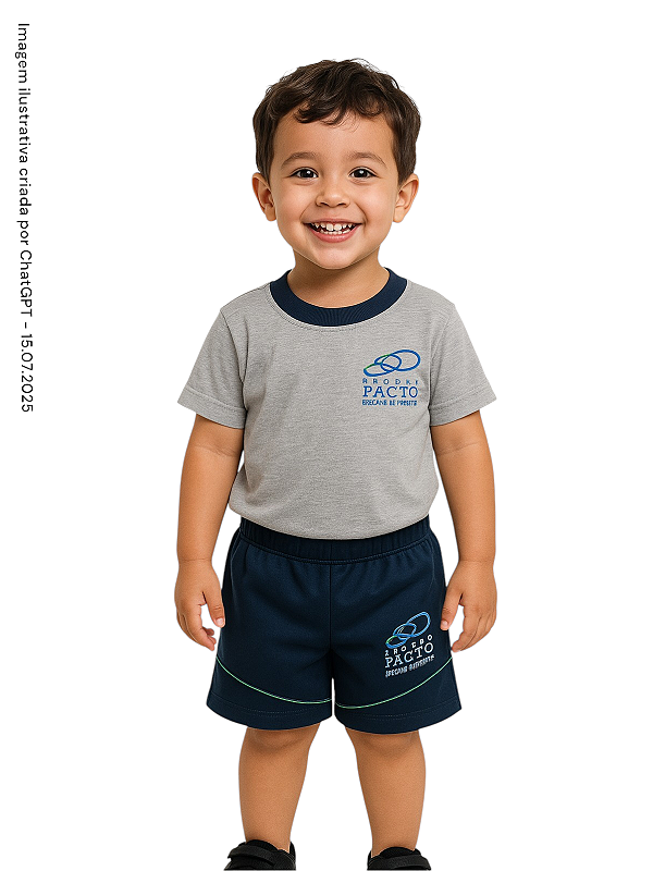 Escola Pacto - Shorts Helanca Unissex - Ref. 573