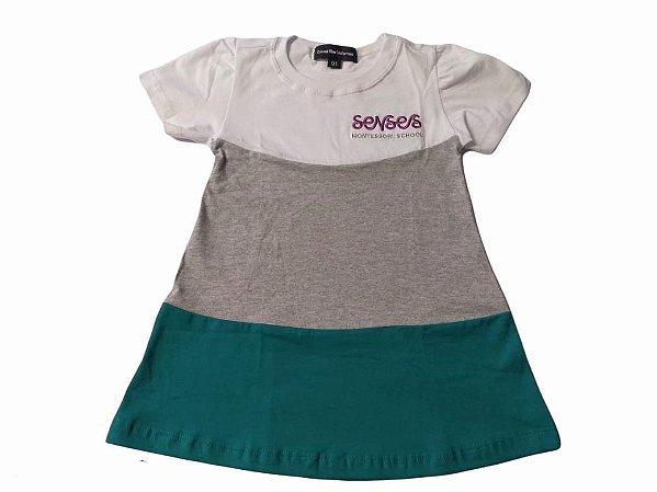 Senses Montessori - Vestido Tricolor + Shorts - Ref. 130