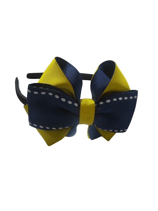 Tiara Azul Laço Cruzado - Ref. 503