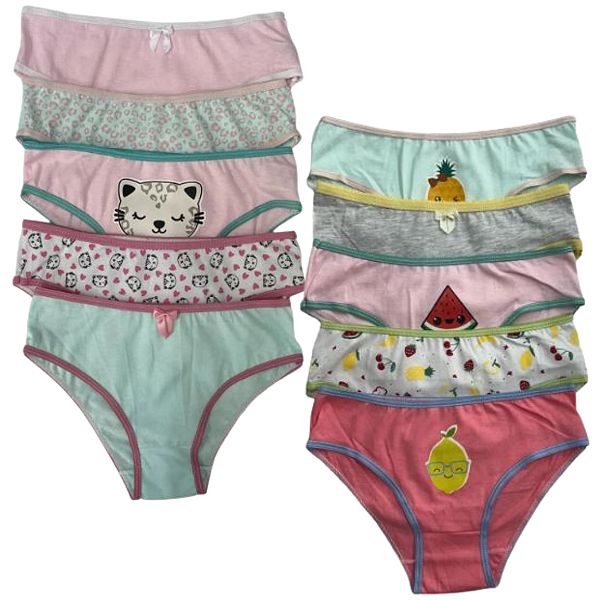Kit 3 Calcinhas Menina – Modelagem Tradicional, Qualidade que Encanta