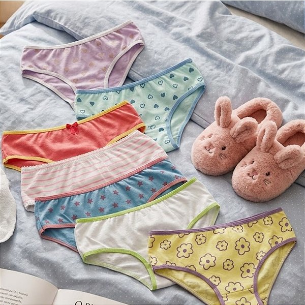 14 Calcinhas Infantil 100% Algodão – Mais Conforto e Liberdade para Brincar