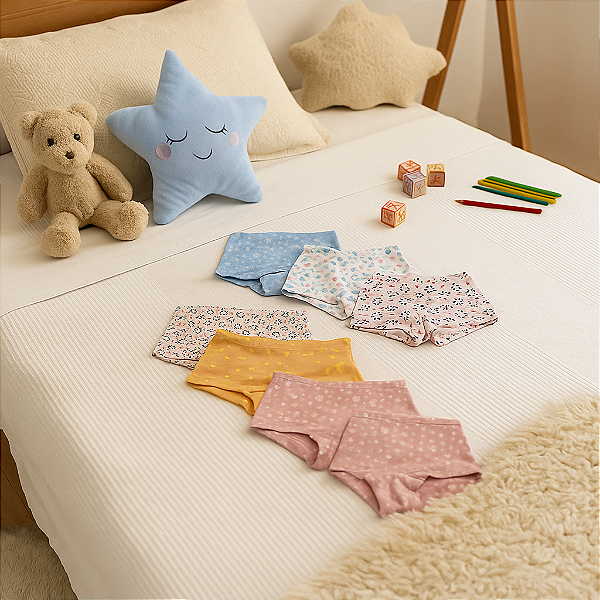 Kit com 8 Calcinhas BOXER Confortáveis, Estilosas e de Alta Qualidade!