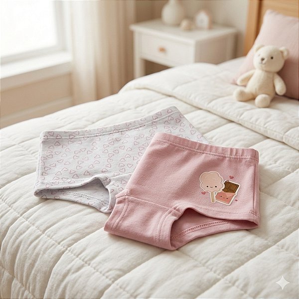 Kit Econômico com 2 Calcinhas Boxer – Maciez e Estilo Todos os Dias!