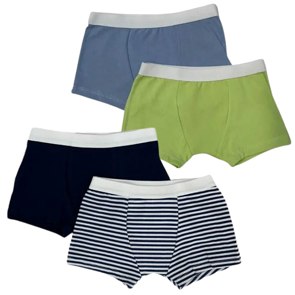 Kit 4 Cuecas Boxer Infantil - Costura que Não Irrita