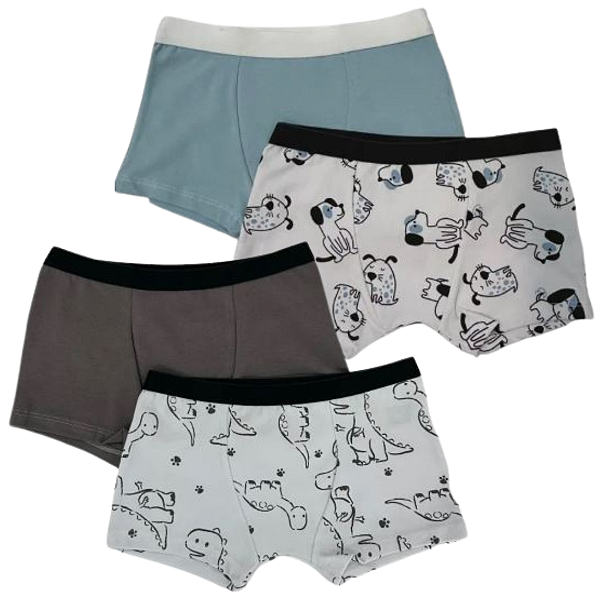 Kit 10 Cuecas Boxer Infantil -  Forro Duplo e Toque Macio