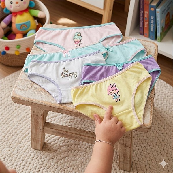 Kit 20 Calcinhas Tradicionais – Perfeitas para o Uso Diário com Muito Conforto