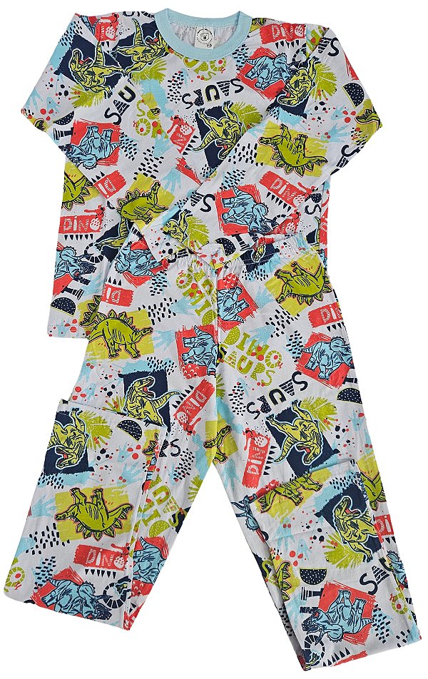 Pijama manga longa Meninos, 100% ALGODÃO – Para Sonhos Mais Aconchegantes
