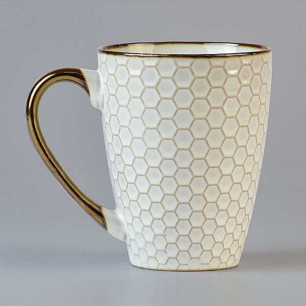 Caneca Texturizada Gold Favo