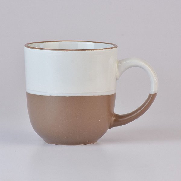 Caneca Duo Branco e Marrom