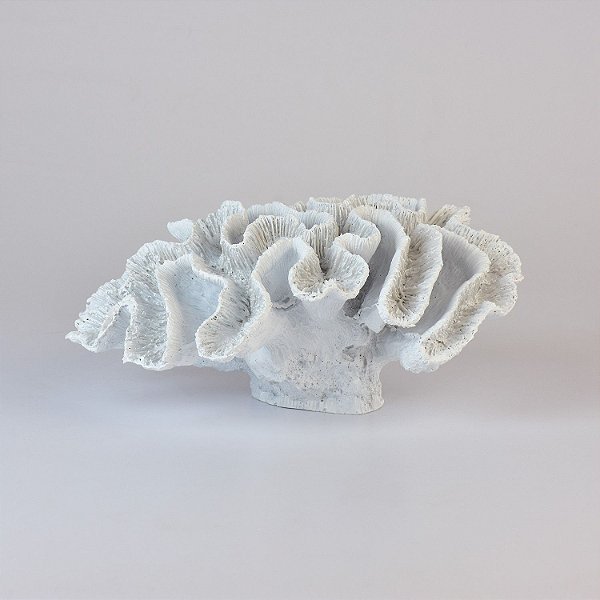 Enfeite Coral Branco Grande