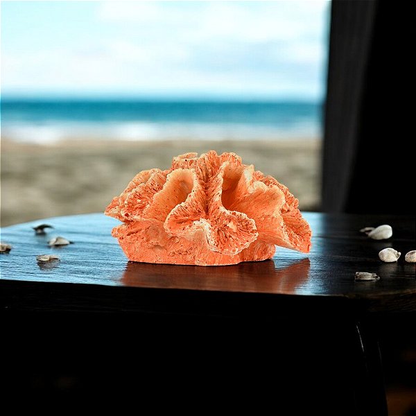 Enfeite Coral Brushed Laranja