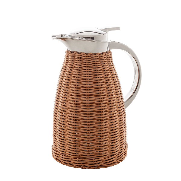 Garrafa Térmica de Inox com Rattan 1,5l