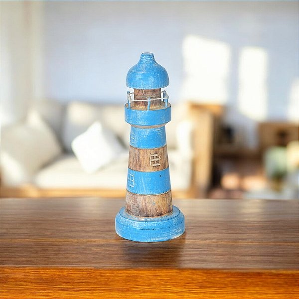 Enfeite Farol Turquesa 12cm