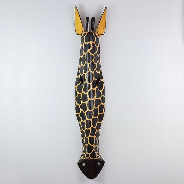 Enfeite Máscara Girafa Antik 98 cm