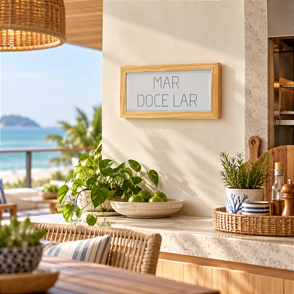 Quadro Mar Doce Lar