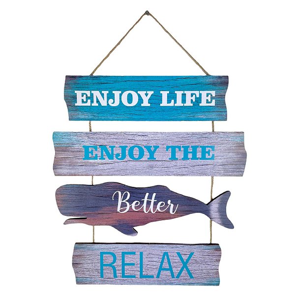 Enfeite Enjoy Life Enjoy Better Relax
