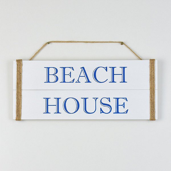 Placa Beach House Branca