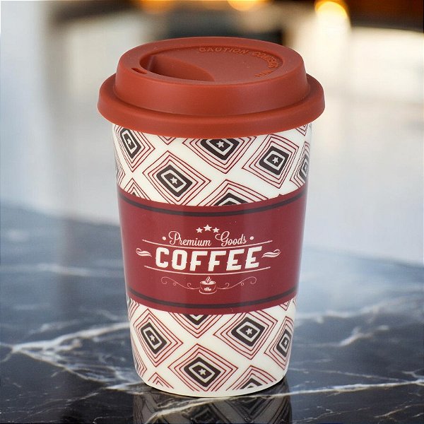 Copo Retrô Coffee Red Compre 1 leve 2