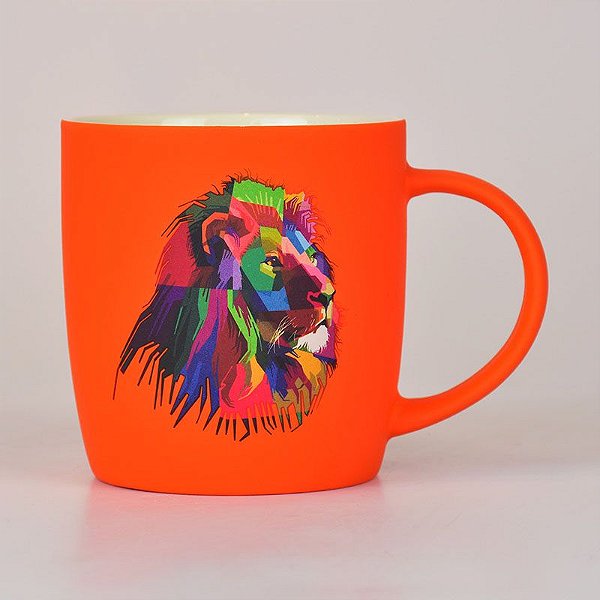 Caneca Laranja Leão