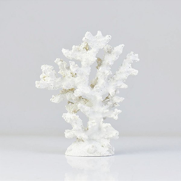 Enfeite Coral Árvore Branco 18 cm