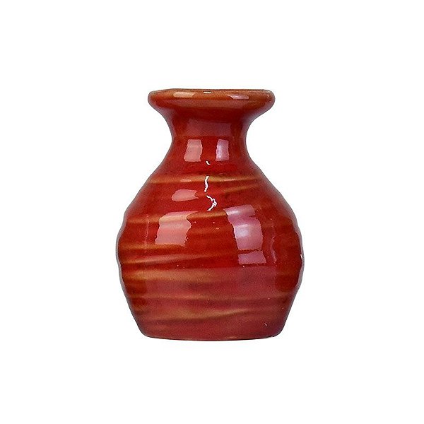 Vasinho Vermelho 9 cm em Cerâmica