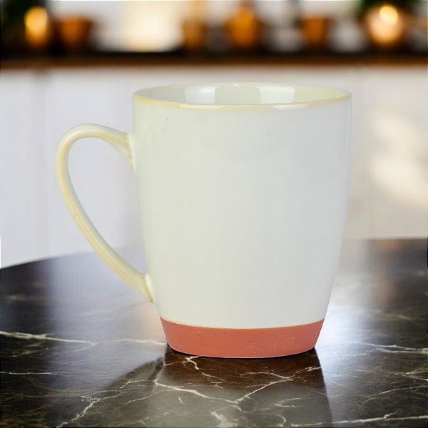 Caneca Branca em Cerâmica 350 ml