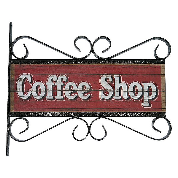 Placa Vintage Aramado Coffee Shop